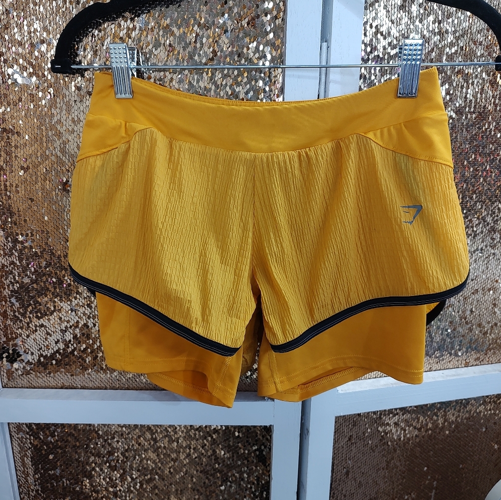 Women's Gymshark Speed Shorts XS yellow